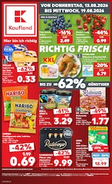 Kaufland Prospekt "Hier bin ich richtig", 54 Seiten, 13.08.2026 - 13.08.2026 Aktueller Kaufland Prospekt, "Hier bin ich richtig", mit Angeboten der Woche, gültig von 13.08.2026 bis 13.08.2026