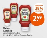 Ketchup von Heinz im aktuellen tegut Prospekt für 2,49 €