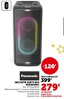 Enceinte Party Box - Panasonic en promo à 279,00 € chez Hyper U Enceinte Party Box - Panasonic dans le catalogue Hyper U