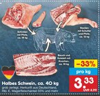 Aktuelle Schweinefleisch Angebote bei Netto Marken-Discount in Braunschweig Aktuelles Halbes Schwein Angebot bei Netto Marken-Discount in Braunschweig ab 3,33 €