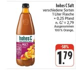 Saft Angebote von hohes C bei nah und gut Ansbach für 1,79 €