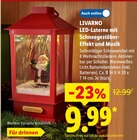 LED-Laterne mit Schneegestöber-Effekt und Musik im Angebot bei Lidl in Stuttgart LED-Laterne mit Schneegestöber-Effekt und Musik Angebote von Livarno bei Lidl Stuttgart für 9,99 €