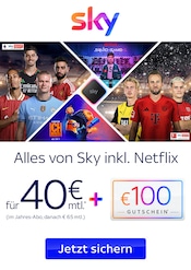 Aktueller Sky Landshut Prospekt "Alles von Sky inkl. Netflix" mit 1 Seite