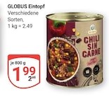 Eintopf Angebote von Globus bei GLOBUS Rostock für 1,99 €