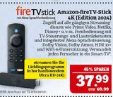 Aktuelles fireTVstick 4K (Edition 2024) Angebot bei Marktkauf in Fürth ab 37,99 €