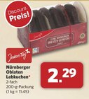 Aktuelles Nürnberger Oblaten Lebkuchen Angebot bei combi in Bielefeld ab 2,29 €