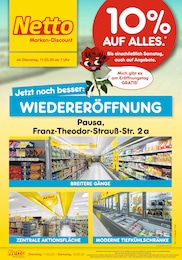 Netto Marken-Discount Prospekt: "Wiedereröffnung - 10% AUF ALLES.", 6 Seiten, 11.03.2025 - 15.03.2025