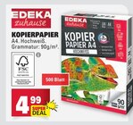 KOPIERPAPIER im Angebot bei E center in Schwäbisch Gmünd KOPIERPAPIER Angebote von EDEKA zuhause bei E center Schwäbisch Gmünd für 4,99 €
