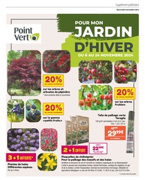 Prospectus Jardineries & Animaleries de Point Vert à Seignosse: "POUR MON JARDIN D'HIVER", 4 pages, 06/11/2024 - 24/11/2024