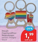 Metall-Flaschenöffner Regenbogen für 1,99 € bei budni im Angebot Metall-Flaschenöffner Regenbogen im aktuellen budni Prospekt