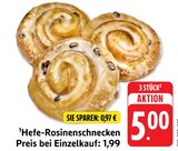 Hefe-Rosinenschnecken bei EDEKA im Bensheim Prospekt für 5,00 €
