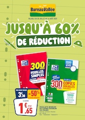 Catalogue Librairies & Culture Bureau Vallée en cours à Mougins et alentours, "JUSQU’À 60% DE RÉDUCTION", 26 pages, 28/07/2025 - 16/08/2025