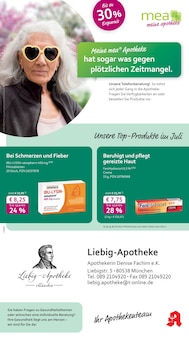 Aktueller mea - meine apotheke Prospekt "Unsere Juli-Angebote" Seite 1 von 4 Seiten