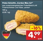 Aktuelles Puten-Schnitte 'Cordon Bleu Art' Angebot bei Netto Marken-Discount in Kiel ab 4,99 €