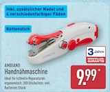 Handnähmaschine von Ambiano für 9,99 € bei ALDI Nord im Angebot Handnähmaschine von Ambiano im aktuellen ALDI Nord Prospekt