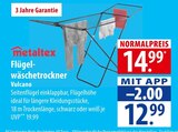Flügelwäschetrockner Vulcano im Angebot bei famila Nordost in Langenhagen Flügelwäschetrockner Vulcano Angebote von Metaltex bei famila Nordost Langenhagen für 12,99 €