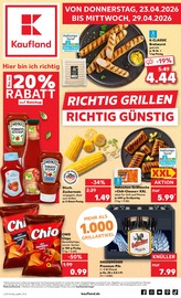 Aktueller Kaufland Supermarkt Prospekt in Bachhagel und Umgebung, "RICHTIG GRILLEN - RICHTIG GÜNSTIG" mit 8 Seiten, 23.04.2026 - 29.04.2026