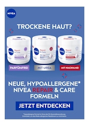 NIVEA Prospekt für Neusäß der aktuellen Woche, gültig von 25.08.2025 bis 14.09.2025 Aktueller NIVEA Neusäß Prospekt "Trockene Haut?" mit 1 Seite