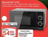 Mikrowelle MW-131692 Angebote von emerio bei GLOBUS Leipzig für 54,99 €