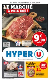 Catalogue Supermarchés Hyper U en cours à L'Hopital et alentours, "Le marché à prix bas !", 18 pages, 09/04/2024 - 21/04/2024