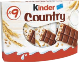 Pour 3 achetés, le 4ème article offert Sur les produits KINDER Bueno x 6, Country x 9, Maxi x 11 et Schokobons 225 g - Kinder dans le catalogue Carrefour