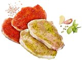 Aktuelles Schweineminutensteaks mariniert »Kentucky«, »Alio Verde« oder »Oklahoma« Angebot bei REWE in Hamm ab 0,79 €