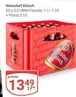 Reissdorf Kölsch Angebote von Reissdorf Kölsch bei GLOBUS Hürth für 13,49 €