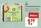 Bio Backwaren im ALDI SÜD Prospekt Feinschmeckerbrot von Bio im aktuellen ALDI SÜD Prospekt für 1,19 €