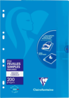 200 PAGES DE FEUILLES SIMPLES PERFORÉES CLAIREFONTAINE - CLAIREFONTAINE - Auchan Hypermarché 200 PAGES DE FEUILLES SIMPLES PERFORÉES CLAIREFONTAINE - CLAIREFONTAINE à 1,50 € dans le catalogue Auchan Hypermarché