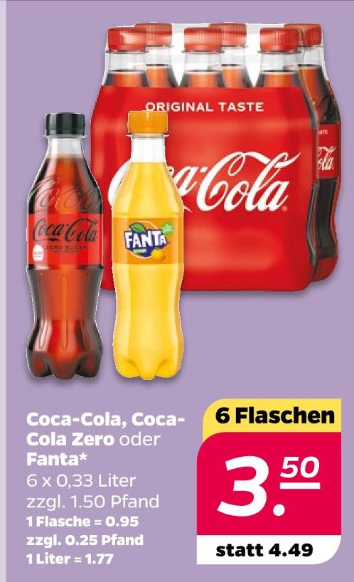 Coca-Cola, Coca- Cola Zero oder Fanta