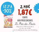Chips aux pois chiches - Le Pain des Fleurs dans le catalogue Naturalia