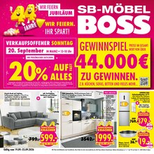 Couch im SB Möbel Boss Prospekt "44 JAHRE WIR FEIERN JUBILÄUM" mit 12 Seiten (Mainz)