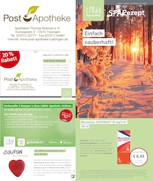 LINDA Premiumapotheke Prospekt für Tübingen mit 3 Seiten LINDA Premiumapotheke Prospekt für Tübingen: "Aktuelle Angebote", 3 Seiten, 01.11.2025 - 30.11.2025