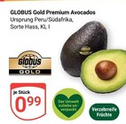 Premium Avocados im Angebot bei GLOBUS in Erlangen Premium Avocados Angebote von Globus Gold bei GLOBUS Erlangen für 0,99 €