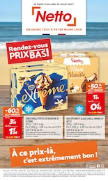 Catalogue Netto à Villeperdue, avec 12 pages Prospectus Netto à Villeperdue: "Rendez-vous PRIX BAS !", 12} pages, 22/07/2025 - 28/07/2025
