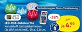 LED-RGB-Dekoleuchte im Angebot bei ROLLER in Brandenburg LED-RGB-Dekoleuchte Angebote von LAMPURA bei ROLLER Brandenburg für 4,99 €