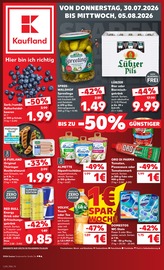 Kaufland Supermarkt Prospekt der aktuellen Woche mit 66 Seiten, gültig von 30.07.2026 bis 05.08.2026, in Reitwein und Umgebung Aktueller Kaufland Supermarkt Prospekt in Reitwein und Umgebung, "Hier bin ich richtig" mit 66 Seiten, 30.07.2026 - 05.08.2026