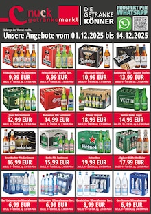 Bier im Nuck Getränke Prospekt "DIE GETRÄNKEKÖNNER" mit 2 Seiten (Dresden)