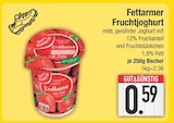 Joghurt im EDEKA Prospekt Fettarmer Fruchtjoghurt Erdbeere von Gut & Günstig im aktuellen EDEKA Prospekt für 0,59 €