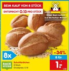 Schnittbrötchen im Angebot bei Netto Marken-Discount in Mettmann Schnittbrötchen Angebote von Backstube bei Netto Marken-Discount Mettmann für 1,00 €