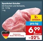 Aktuelles Spanferkel-Schulter Angebot bei Netto Marken-Discount in Augsburg ab 6,99 €