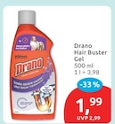 Hair Buster Gel von Drano für 1,99 € bei budni im Angebot Hair Buster Gel von Drano im aktuellen budni Prospekt