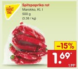 Spitzpaprika rot Angebote von Markttag bei Netto Marken-Discount Unna für 1,69 €