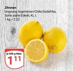 Zitronen im Angebot bei GLOBUS in Oberhausen Zitronen Angebote bei GLOBUS Oberhausen für 1,11 €