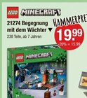 Minecraft 21274 Begegnung mit dem Wächter Angebote von LEGO bei V-Markt Regensburg für 15,99 €