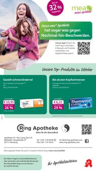 Aktueller mea - meine apotheke Prospekt "Unsere Oktober-Angebote" für Hamburg Aktueller mea - meine apotheke Prospekt für Hamburg mit  Seiten