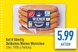 Delikatess Wiener Würstchen Angebote von Gut & Günstig bei diska Gera für 5,99 €