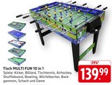 Tisch MULTI FUN 10 in 1 Angebote bei E center Neu-Ulm für 139,99 €