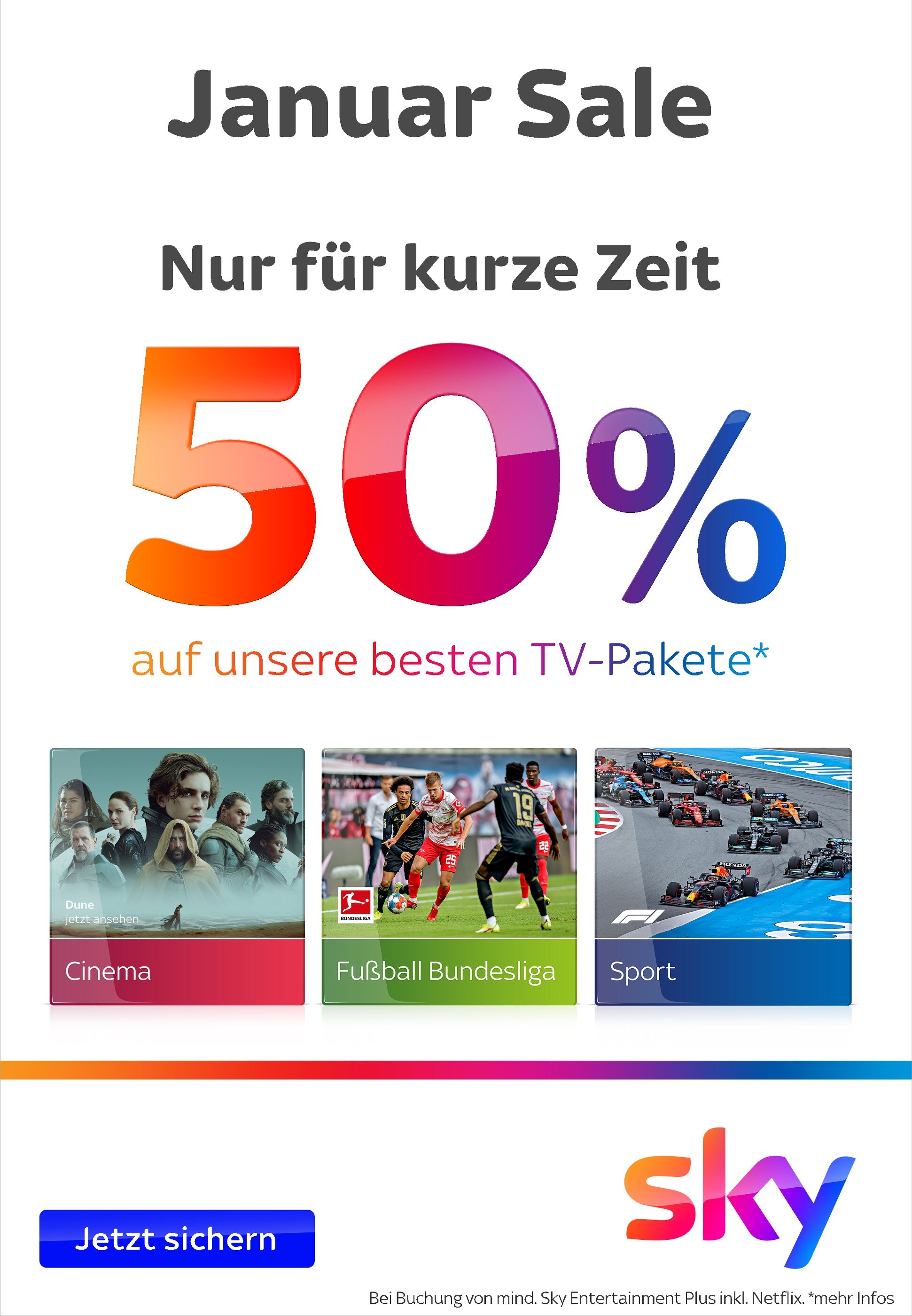 Sky Prospekt für Kaiserslautern mit 4 Seiten Sky Prospekt für Kaiserslautern: "Januar Sale", 4 Seiten, 11.01.2022 - 31.01.2022