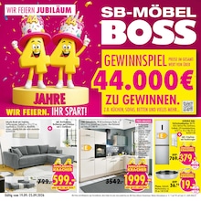 SB Möbel Boss Prospekt für Ludwigsfelde mit 12 Seiten SB Möbel Boss Prospekt "44 JAHRE WIR FEIERN JUBILÄUM" für Ludwigsfelde, 12 Seiten, 19.09.2026 - 25.09.2026